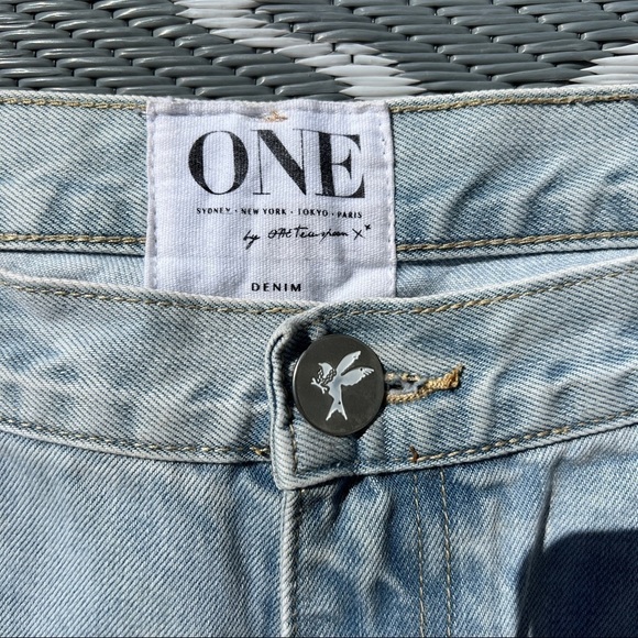 One Teaspoon Awesome Baggies Low Waist Relaxed Tapered Distressed Jeans - Picture 12 of 16